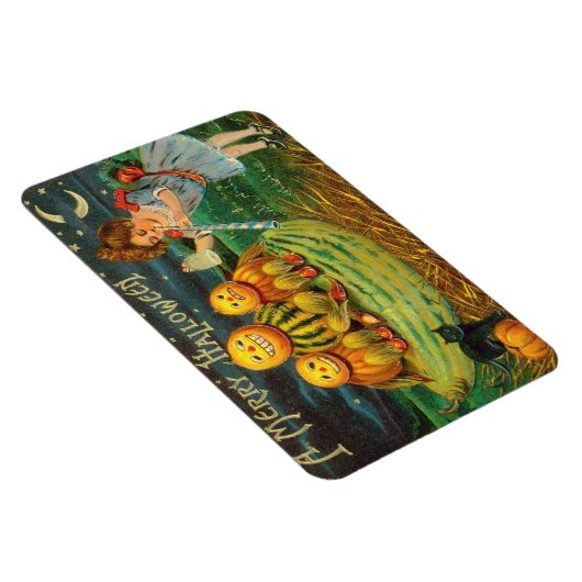 若い魔女の醸造:マジック祭壇のカボチャの男性 マグネット (右側)