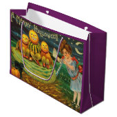 若い魔女の醸造:マジック祭壇のカボチャの男性 ラージペーパーバッグ (正面アングル)