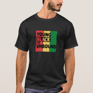 若い黒と非連結 Tシャツ