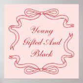 若い、才能のある、黒い ポスター (正面)