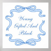 若い、才能のある、黒い ポスター (正面)