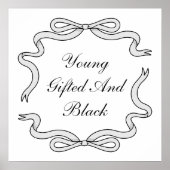 若い、才能のある、黒い ポスター (正面)