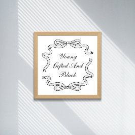 若い、才能のある、黒い ポスター