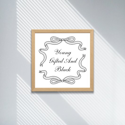 若い、才能のある、黒い ポスター