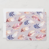 若い、野生と3つの写真の誕生日の招待。 招待状 (裏面)