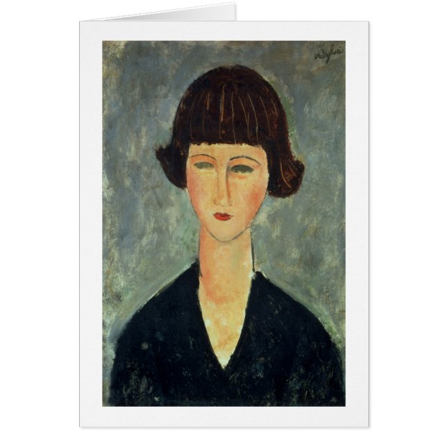 若いBrunette 1917年(キャンバスの油) (正面)