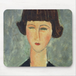 若いBrunette 1917年(キャンバスの油) マウスパッド