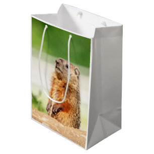 若いGroundhog ミディアムペーパーバッグ