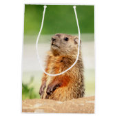 若いGroundhog ミディアムペーパーバッグ (裏面)