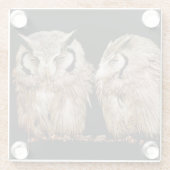 若いOwlets ガラスコースター (裏面)