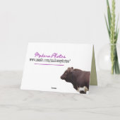 若いPinzgauer Bullは大事な行事をカスタマイズ カード (裏面)