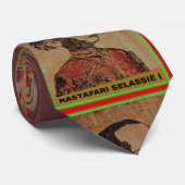若いRas、若いHaile Selassie I、Jah Rastafari ネクタイ (ロール)