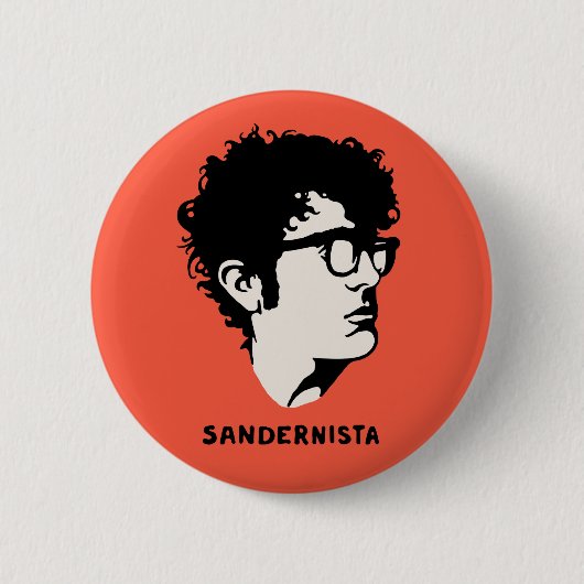 若いSandernista 缶バッジ (正面)