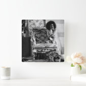 若いSathya Saiのババの時計 スクエア壁時計 (ホーム)