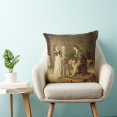 若いSculptress (キャンバスの油) クッション (椅子)