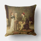 若いSculptress (キャンバスの油) クッション (裏面)