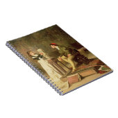 若いSculptress (キャンバスの油) ノートブック (右側)