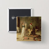 若いSculptress (キャンバスの油) 缶バッジ (正面&裏面)