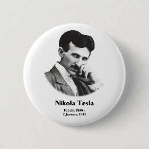 若いTesla 缶バッジ