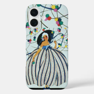 若お洒落女の子アールデコ美しいファッション iPhone 16ケース