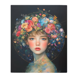 若お洒落女 メタルプリント