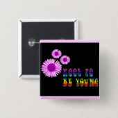 若かっこいい 缶バッジ (正面&裏面)