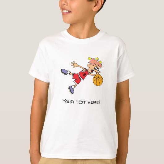 若きバスケットボール選手 Tシャツ (正面)