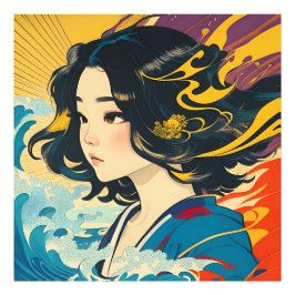 若きベトナム女性 フォトプリント           