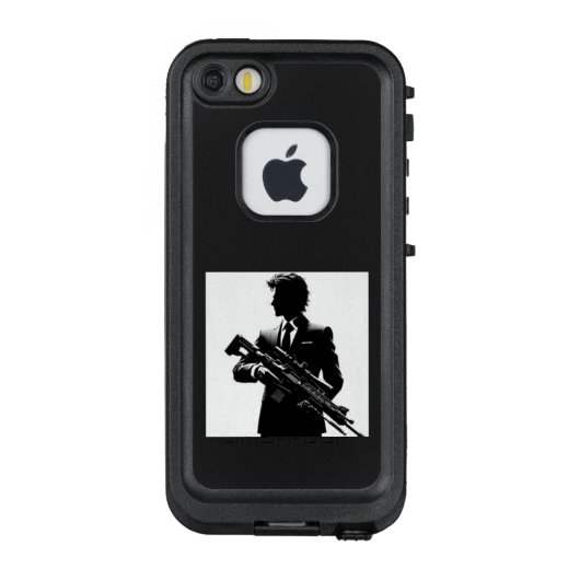 若き青年スナイパー LifeProof iPhoneケース (裏面)