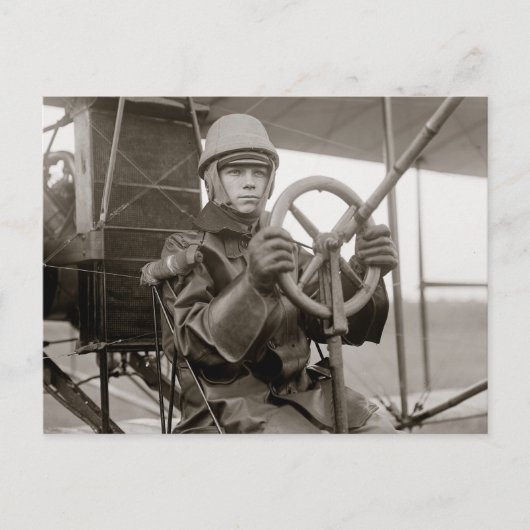 若き飛行士、1912年 ポストカード (正面)