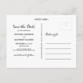 若くて恋に落ちる | セーブ・ザ・デート案内 案内ポストカード (裏面)