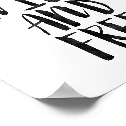 若くて自由な ポスター (角)