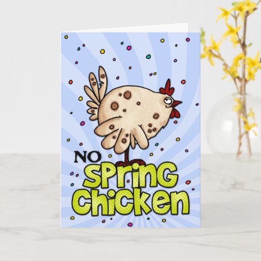 若くない カード (黄色い花)