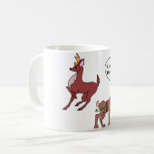 若く及び古いシカ コーヒーマグカップ (正面左)