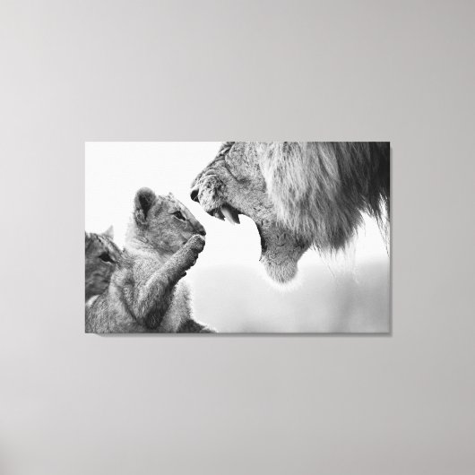 若く恐れを知らないウォールアート キャンバスプリント (正面)