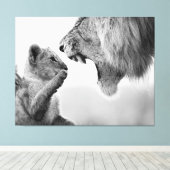 若く恐れを知らないキャンバスアート キャンバスプリント (インサイチュ (ウッドフロア))