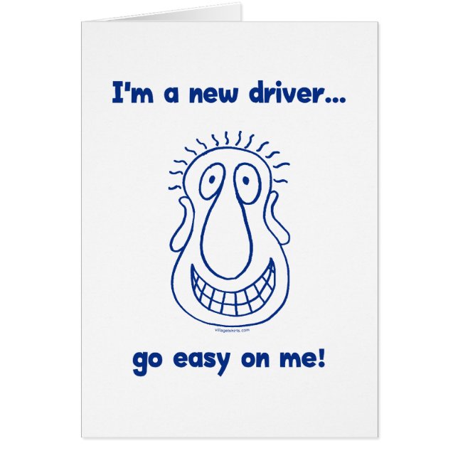 若く新しく10代のな運転者 (正面)