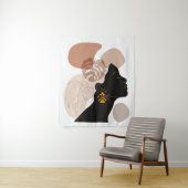 若く美しいアフリカ系アメリカ人女性 タペストリー (インサイチュ)