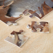 若く黄色いラブラドル・レトリーバー犬の子犬 ジグソーパズル (側面)