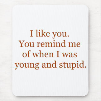 若く、愚かなマウスパッド マウスパッド