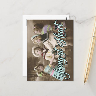 若さあふれるポストカード ヴィンテージ 子どもたちの遊び ポストカード