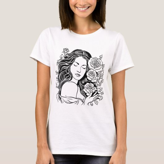 若エレガント女Tシャツ Tシャツ (正面)
