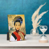 若クラシックい美し中国のい王女郭仁 フォトプラーク (側面)