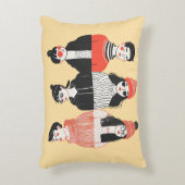 若シンプルモダン者のクールスケッチ アクセントクッション (正面(垂直))