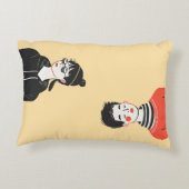 若シンプルモダン者のクールスケッチ アクセントクッション (裏面)