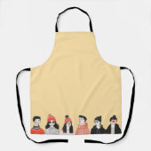 若シンプルモダン者のクールスケッチ エプロン (正面)