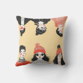 若シンプルモダン者のクールスケッチ クッション (裏面)