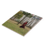 若僧と祈りの言葉旗 タイル (側面)