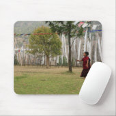 若僧と祈りの言葉旗 マウスパッド (マウス)