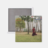 若僧と祈りの言葉旗 マグネット (正面/裏面)